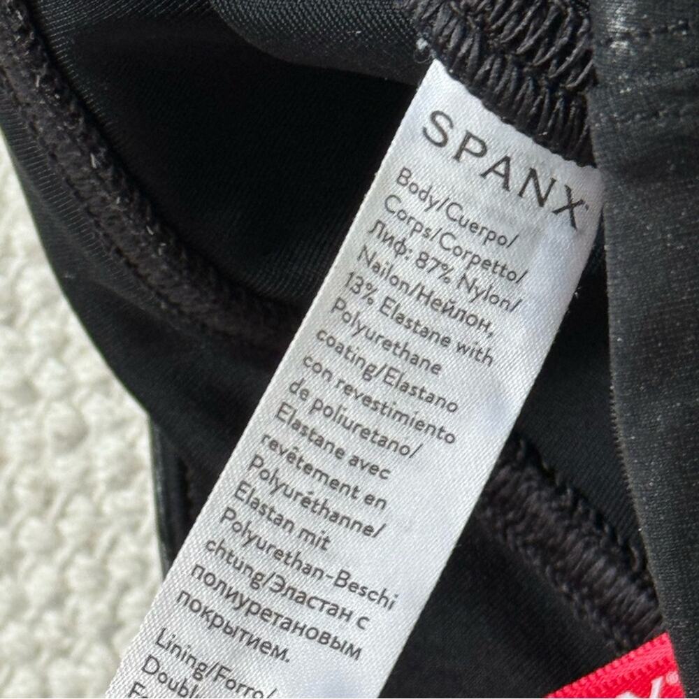 Spanx Faux Leather Black High Rise Faux Leather Leggings Women’s Size XS - Picture 10 of 10